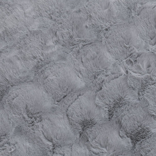 Superweicher Mikroplusch Teppich-Sofaschutz mit Wellenmuster, 1200 GSM, 60 x 180 cm, dunkelgrau