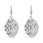 AA Natürlicher, äthiopischer Welo Opal Ohrringe 925 Silber platiniert ca. 6.37 ct
