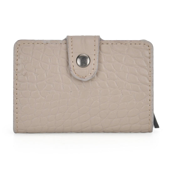 Portemonnaie im PU-Kroko-Design mit RFID-Schutz - Minimalistisches Bifold Wallet,, 6,8 x 10 x 1,2 cm
