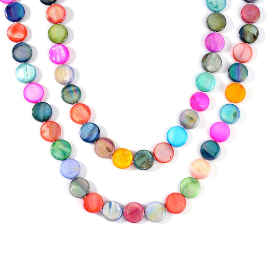 Mehrfarbig Edelsteine Kette 46 cm ca. 400,00 ct.
