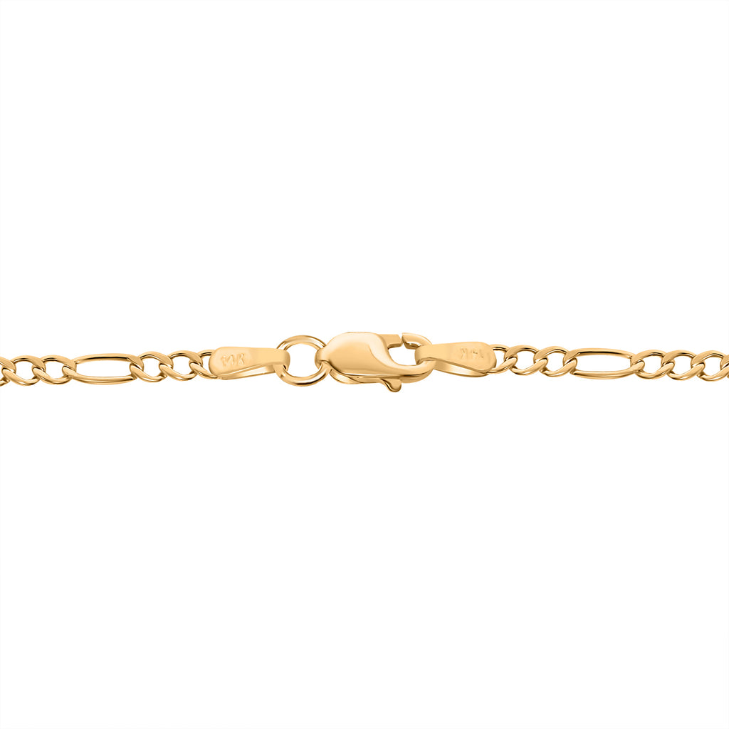 Figarokette ca. 50 cm, 585 Gelbgold ca. 1,60g