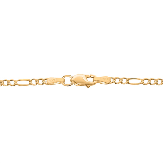 Figarokette ca. 50 cm, 585 Gelbgold ca. 1,60g