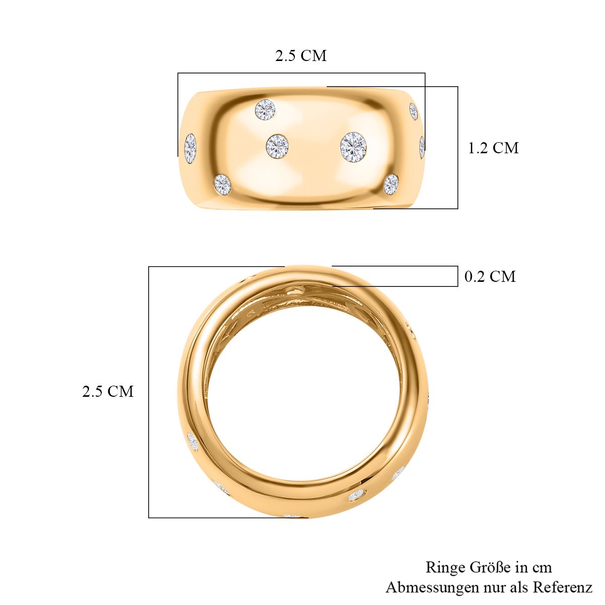 750 Gelb Vermeil