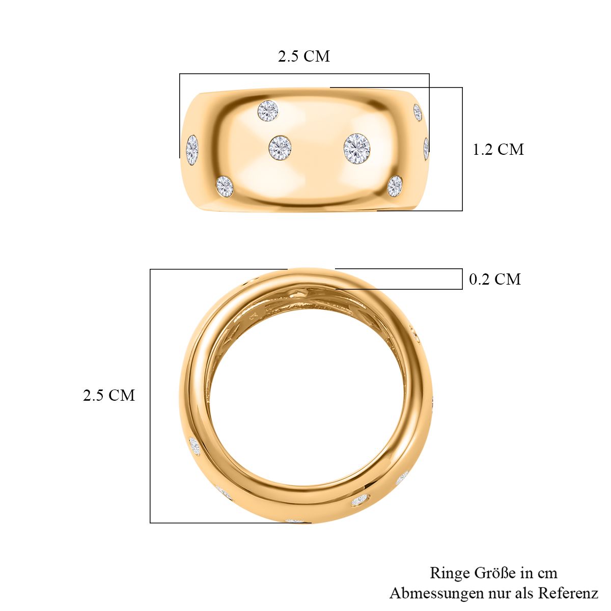 750 Gelb Vermeil