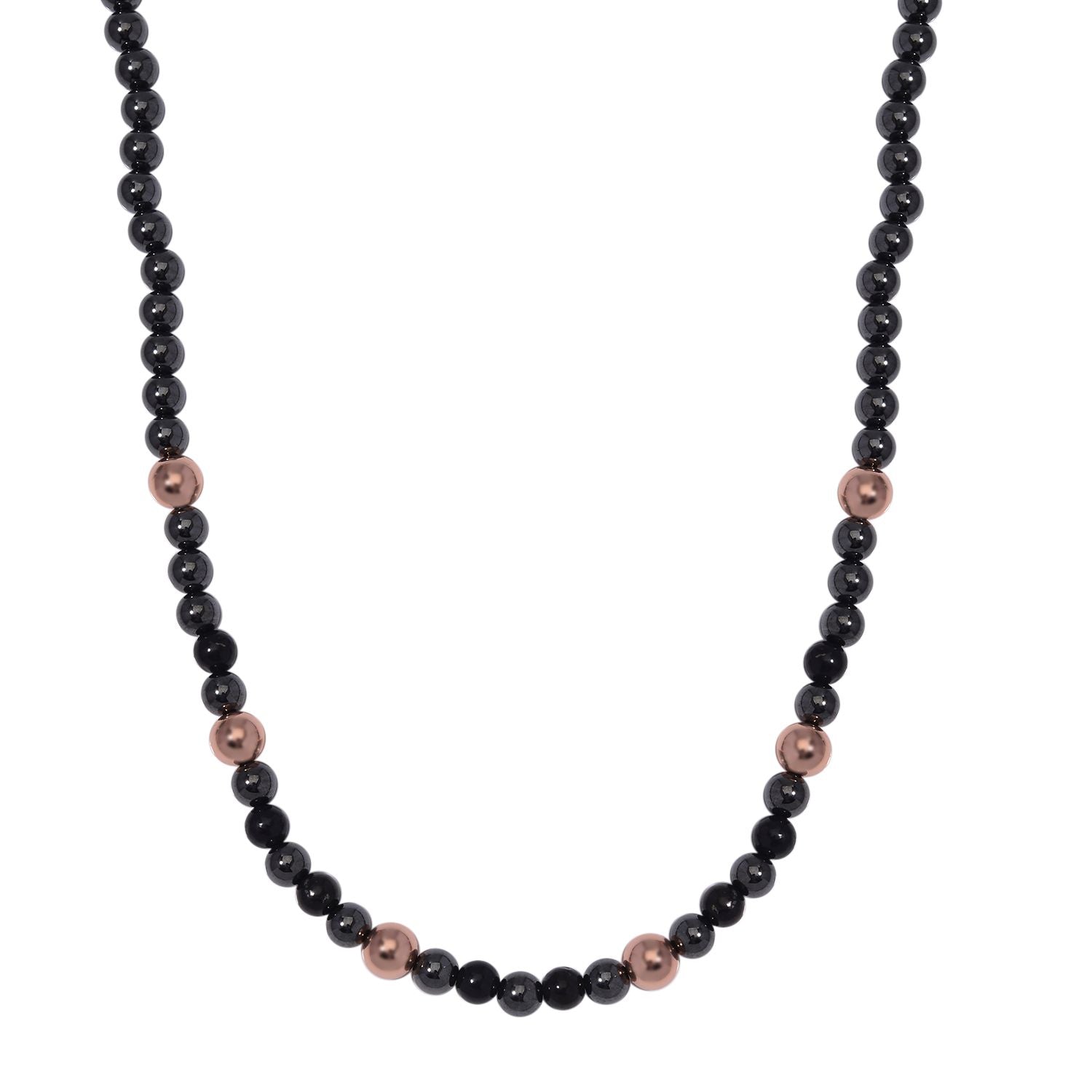 Shungit, Hämatit Halskette ca. 50 cm Reines Kupfer ca. 292.65 ct
