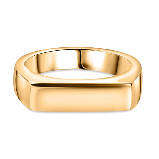 925 Silber 750 Gelbgold VermeilRing (Größe 17.00) ca. 7,13g