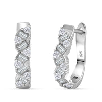 Moissanit Ohrringe 925 Silber rhodiniert ca. 1.57 ct