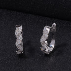 Moissanit Ohrringe 925 Silber rhodiniert ca. 1.57 ct