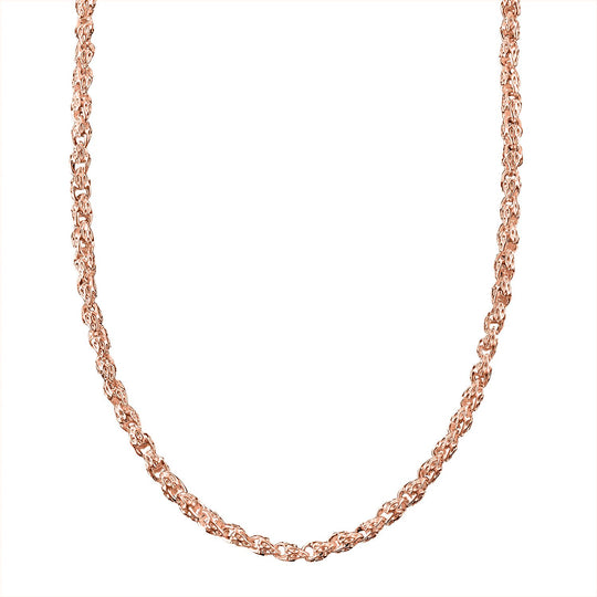 Designer Insipirierte Halskette, ca. 50 cm, ca. 32,00g, roséfarben