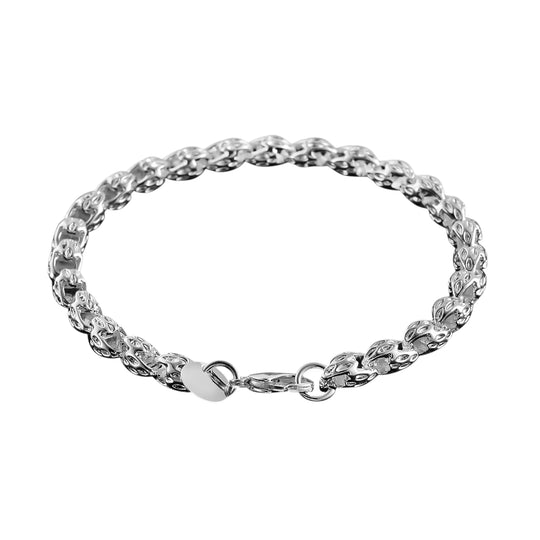 Gliederarmband, ca. 19 cm, ca. 12g, roséfarben