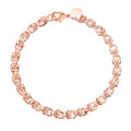 Gliederarmband in Roségoldton, 19cm