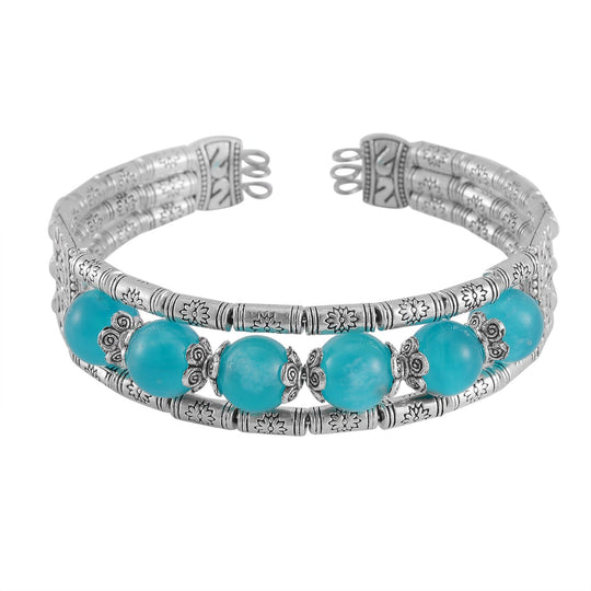 Beryll Armband ca. 18 cm ca. 43,00 ct.
