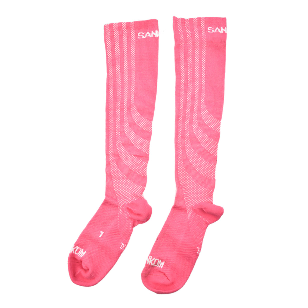 SANKOM Kompressionsstrümpfe, S-M, Rosa, Größe 36-40