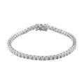 Moissanit Armband ca. 19 cm 925 Silber rhodiniert ca. 4,98 ct.