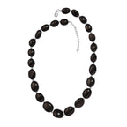 Elite Shungit Halskette ca. 45 cm 925 Silber rhodiniert ca. 175,00 ct.