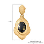 Goldenite Ohrringe 925 Silber 750 Gelbgold Vermeil ca. 1,77 ct.