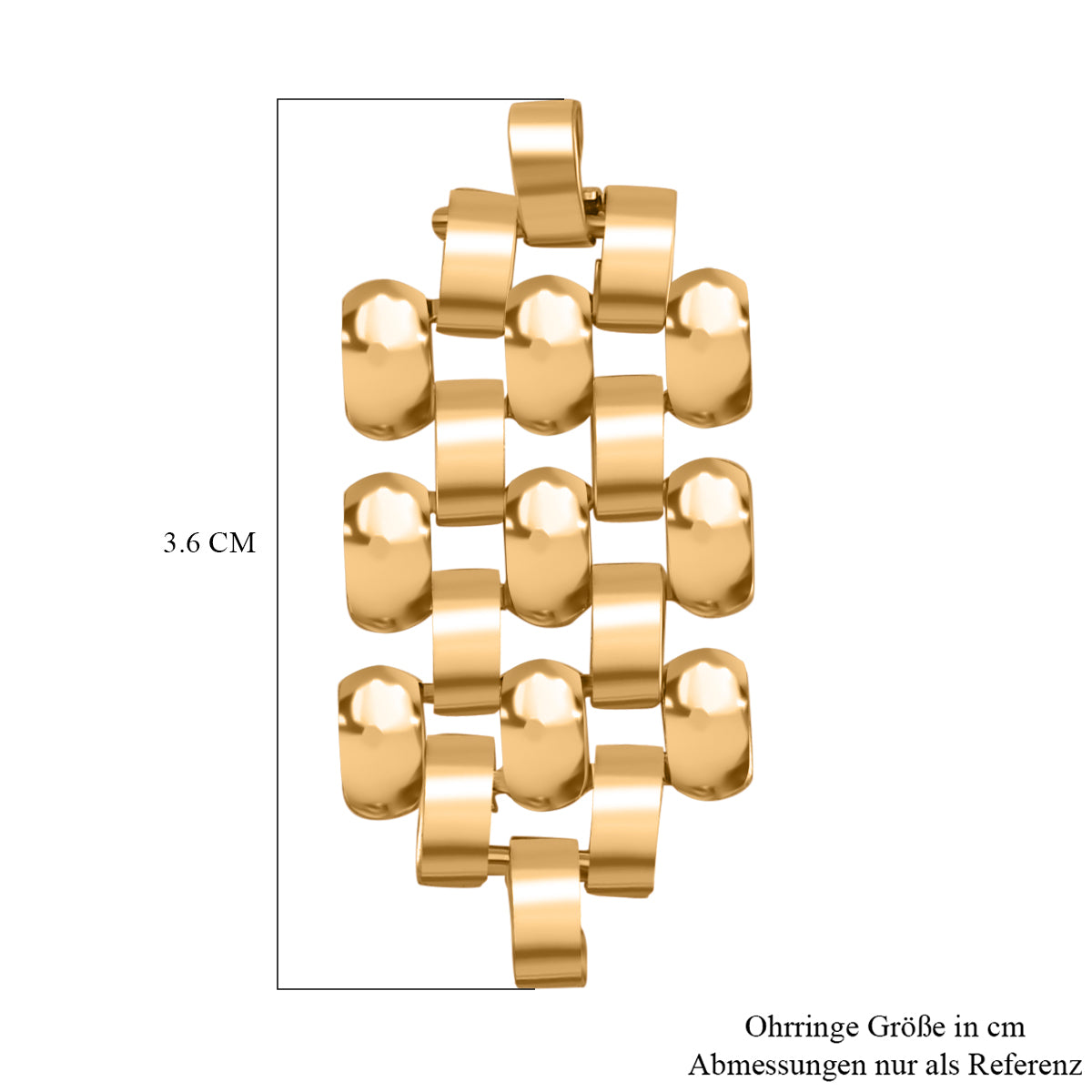 Messing Ohrringe ca. 7,00g