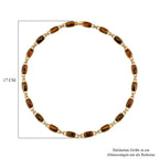 Gelbes Tigerauge, Weißer Kristall Halskette ca. 50 cm Std Gelb