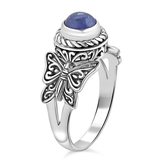 Royal Bali - Tansanit Ring 925 Silber (Größe 20.00) ca. 1.84 ct