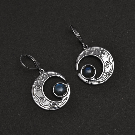 Labradorit Ohrringe  Edelstahl ca. 3,28 ct.