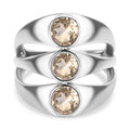Citrin Ring Edelstahl (Größe 16.00) ca. 1,40 ct