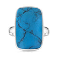 Howlit Ring 925 Silber (Größe 21.00) ca. 3,50 ct