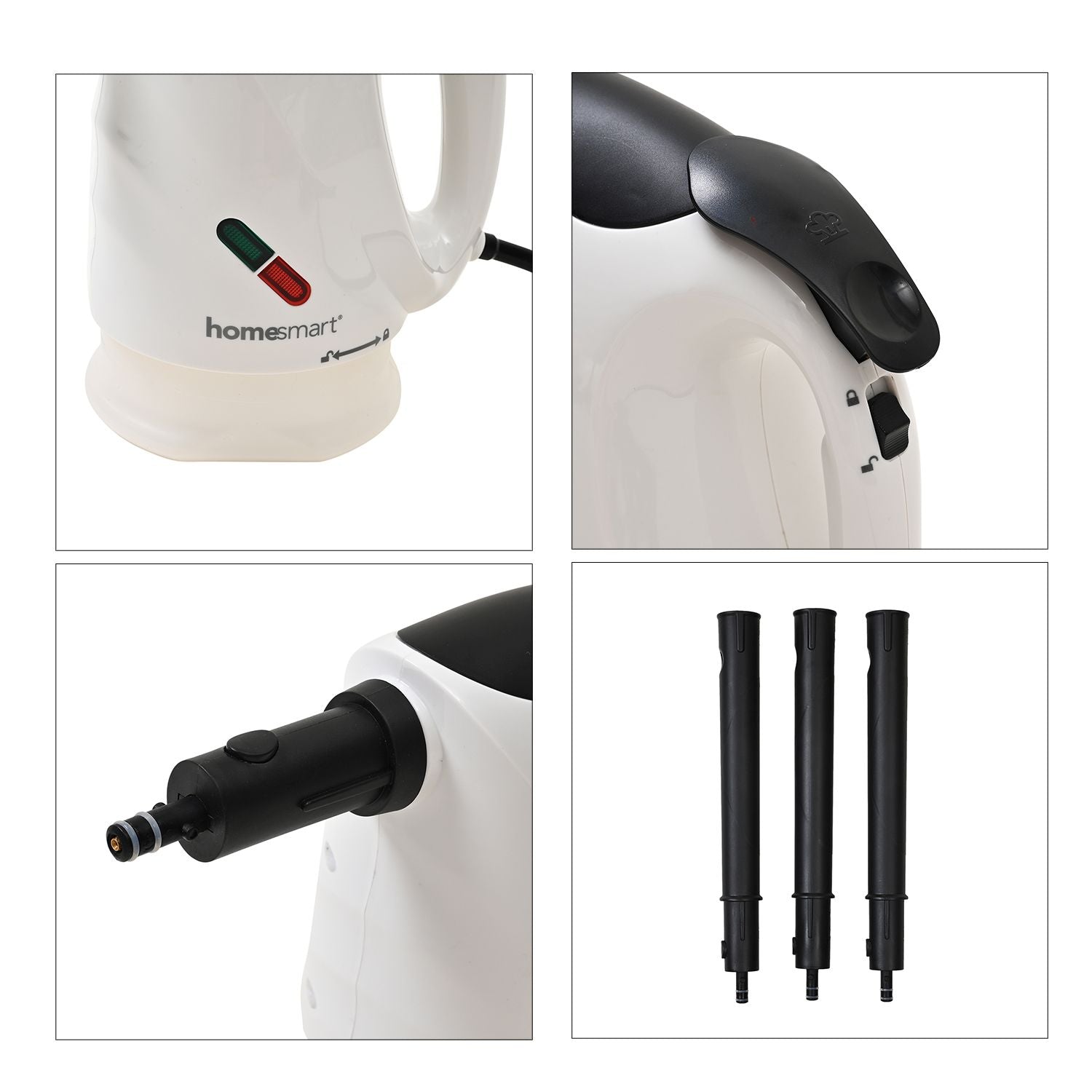 Multifunktionaler Handdampfreiniger - Hochdruck-Dampf für mühelose Reinigung von Flächen im gesamten Haushalt, inkl. 10-teiligem Zubehörset