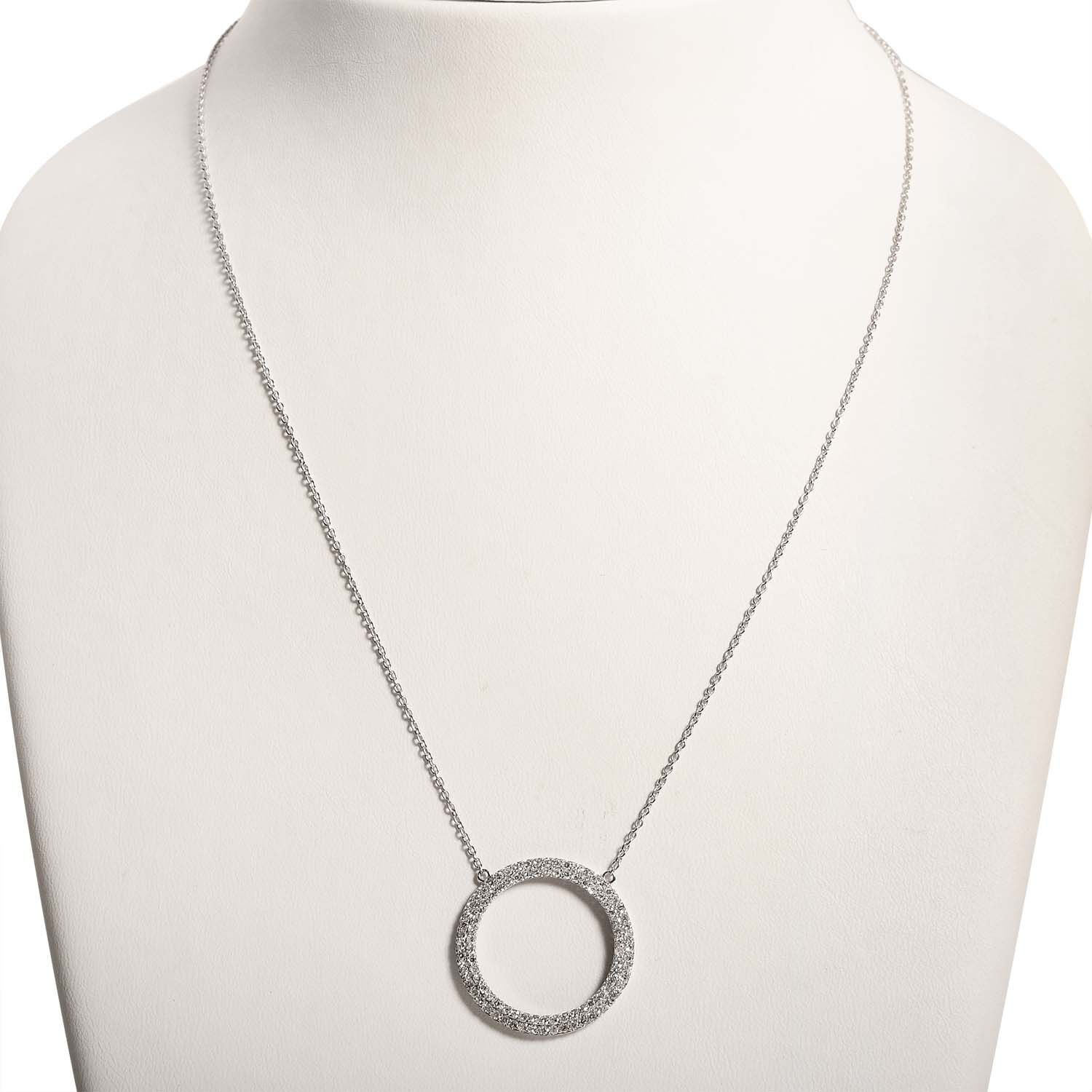 Im Labor gewachsener Diamant SI/F-G Halskette ca. 45 cm 925 Silber ca. 1.00 ct