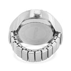 Weißer Kristall Uhren Flexibles cm Reiner Edelstahl ca. 0,01 ct.