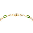AA Natürlicher, äthiopischer Welo Opal Halskette ca. 45 cm 925 Silber 750 Gelbgold Vermeil ca. 2.73 ct
