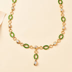 AA Natürlicher, äthiopischer Welo Opal Halskette ca. 45 cm 925 Silber 750 Gelbgold Vermeil ca. 2.73 ct