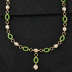 AA Natürlicher, äthiopischer Welo Opal Halskette ca. 45 cm 925 Silber 750 Gelbgold Vermeil ca. 2.73 ct