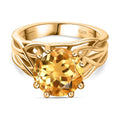 Citrin Ring Messing (Größe 19.00) ca. 3,53 ct