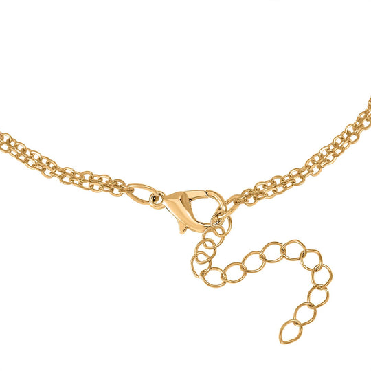 Kunststoff Perle Charm-Armband, 23+5cm, Messing