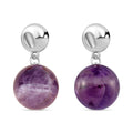 Afrikanische Amethyst-Ohrringe - 56 ct.