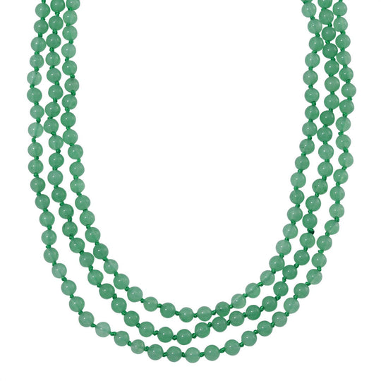 Multi-Edelstein mehrreihige Halskette, 150cm - 300 ct.