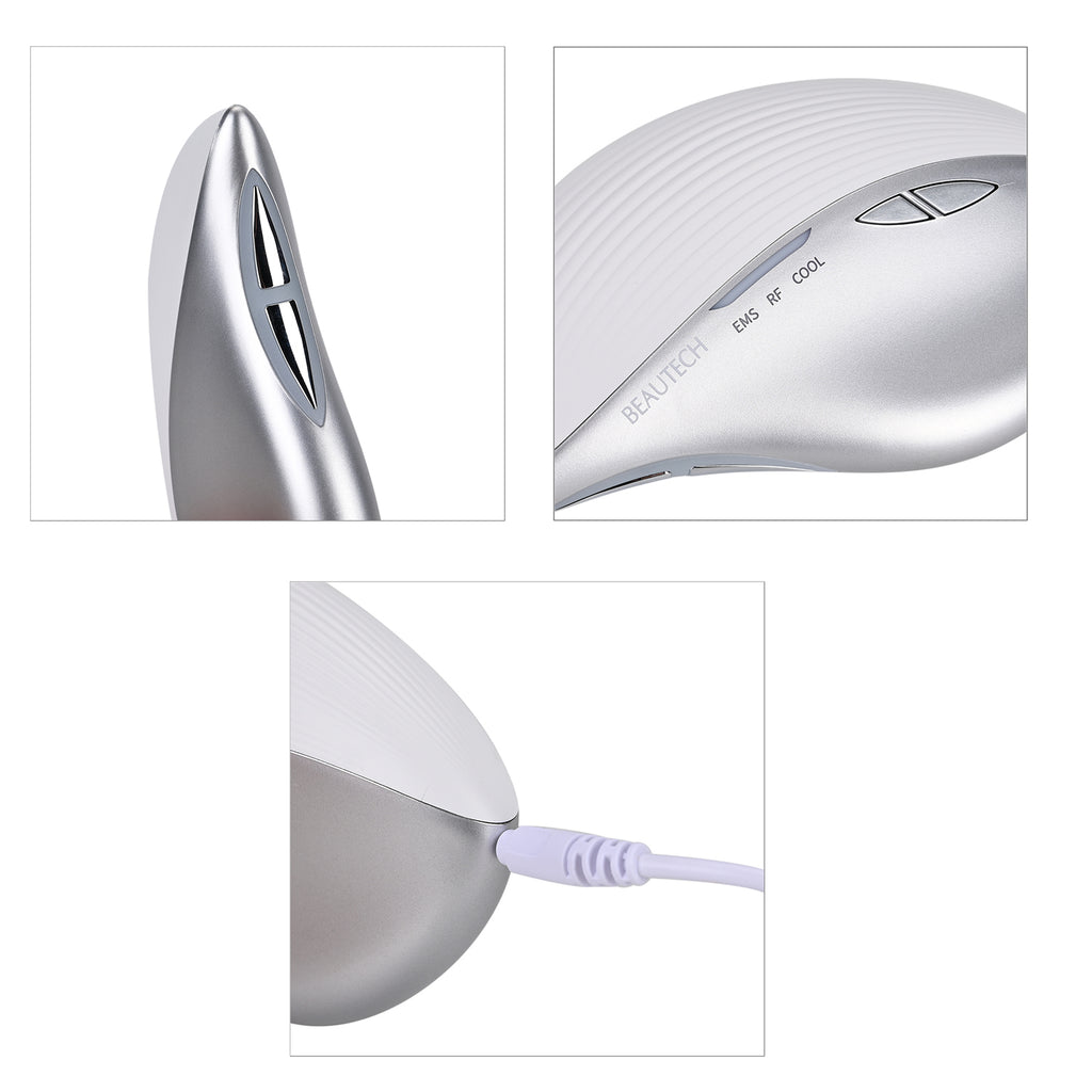 Beautech 3-in-1 Beauty-Gerät mit EMS, RF und Kältetherapie, ca. 13,3x7,5x3,5 cm, USB-Kabel