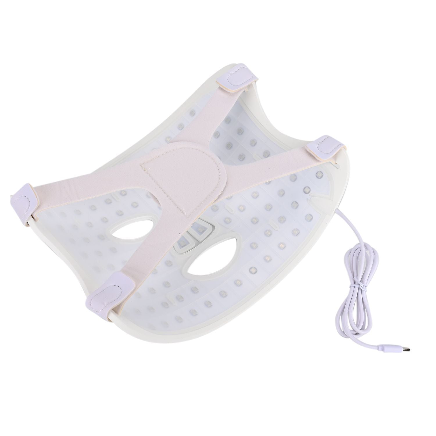 Beautech LED-Gesichtsmaske aus Silikon mit Controller, 33,8x21,8x0,5 cm