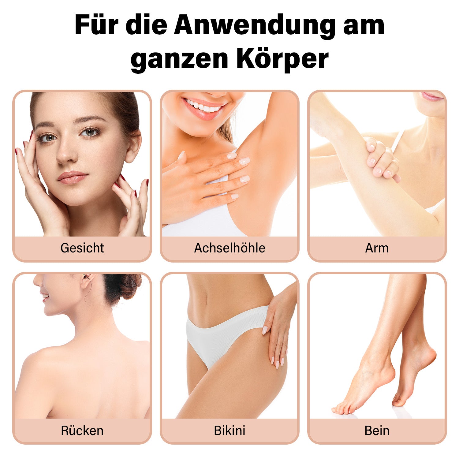 Seidenweich Haarentfernungsgerät zur dauerhaft sichtbaren Haarentfernung, mit modernster IPL-Technologie, inkl. Zubehör