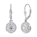 Moissanit Ohrringe, 925 Silber rhodiniert - 2,01 ct.