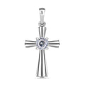 Moissanit Kreuz Anhänger - 0,45 ct.