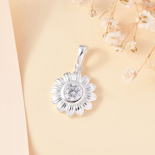 Weißer Zirkonia Anhänger 925 Silber