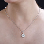 Weißer Zirkonia Anhänger 925 Silber