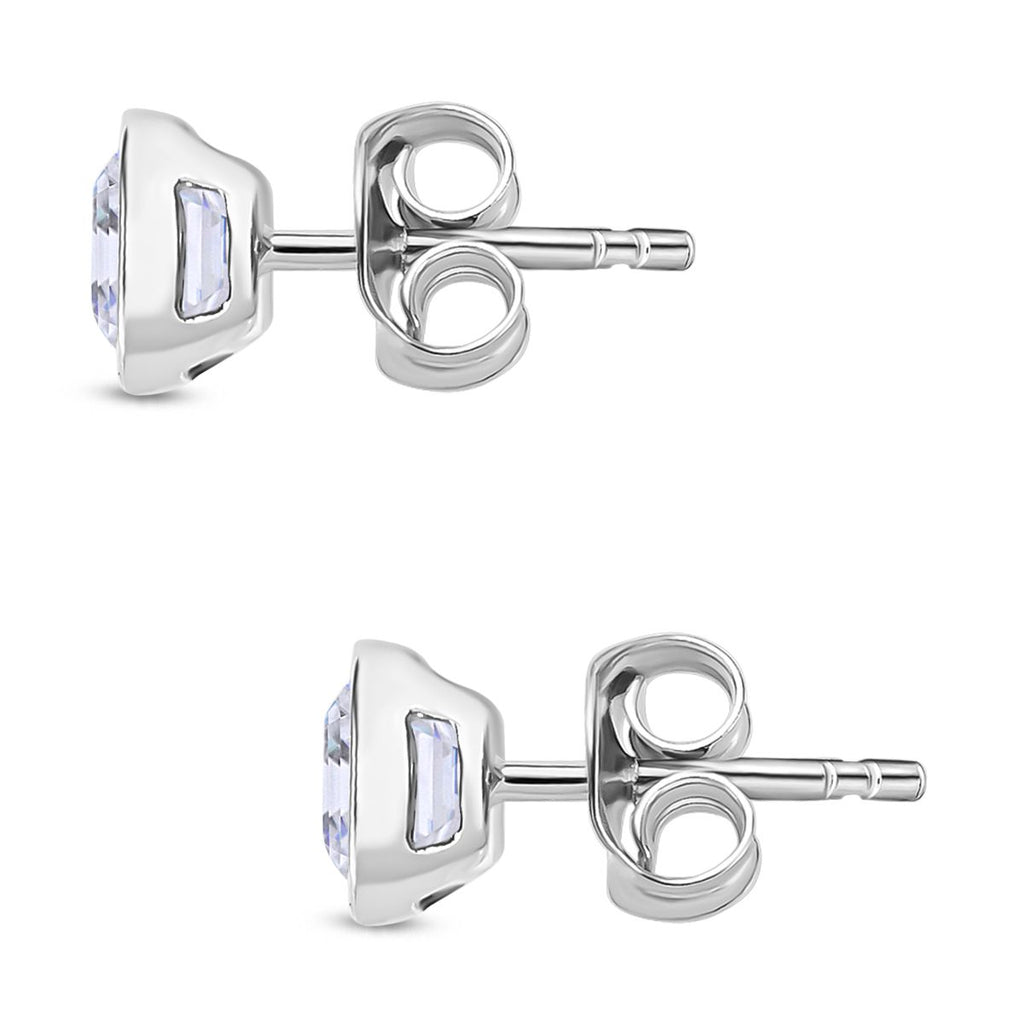 Moissanit Ohrringe 925 Silber rhodiniert ca. 1,32 ct.