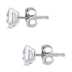 Moissanit Ohrringe 925 Silber rhodiniert ca. 1,32 ct.