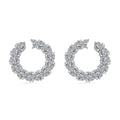 Lustro Stella - Weißer Zirkonia Ohrringe 925 Silber rhodiniert ca. 11.22 ct