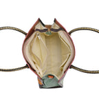 Chaos by Elsie - 100% Echtleder gewebter Tasche mit RFID schutz, 32 x 23 x 11 cm, glänzend
