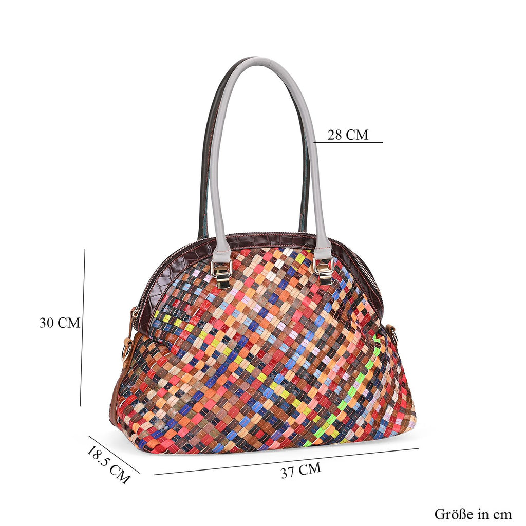 Chaos by Elsie - Multicolor Leder Tasche mit RFID-Schutz, Größe: 37x18,5x30cm