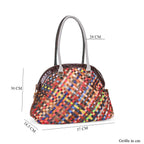 Chaos by Elsie - Multicolor Leder Tasche mit RFID-Schutz, Größe: 37x18,5x30cm