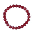 Rotes Onyx-Armband, 18 cm - 90 ct.